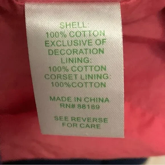 LILLY PULITZER Krissa Strapless Dress Multi Colorblock Pink Blue Size 6 - Picture 15 of 16